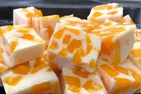 芒果布丁，教你在家做，芒果加牛奶轻松搞定，鲜嫩Q弹，清凉解暑