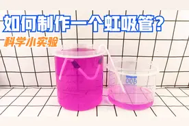 虹吸排水的原理是什么，如何用一根吸管制作简易虹吸管？视频封面