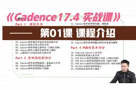 Cadence 17.4零基础入门教程 第01课 Cadence课程简介