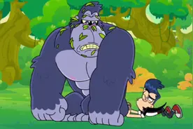 小帅真是疯了 大猩猩的屁股也敢随便摸 希望他一切安好