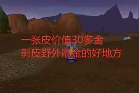 魔兽世界tbc：一张皮价值30多金，剥皮野外刷金的好地方视频封面