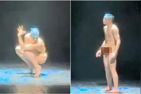 杨丽萍孔雀舞中舞者造型被指不雅：男舞者几乎全身赤裸，尺度大！视频封面