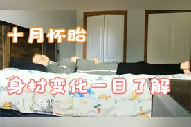 国外妈妈坚持记录孕期肚子变化，50秒带你看完十月怀胎身材变化视频封面