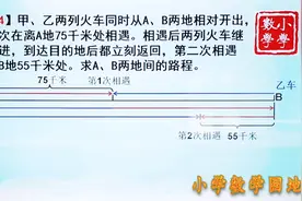 小学五年级奥数竞赛训练 典型的二次相遇问题 是行程问题中的难点视频封面