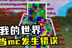 我的世界：发生了错误的mc？血条不断闪烁报错，还有个错误的人视频封面