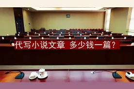 代写小说文章多少钱一篇？