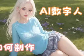 AI动漫人物阿特斯少女数字人视频封面