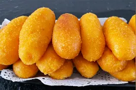 红薯和糯米粉的完美结合，不用加水，香甜软糯还拉丝，放凉也不硬视频封面