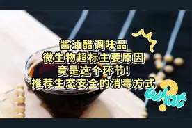 酱油、醋等调味品出现微生物超标的主要原因！视频封面