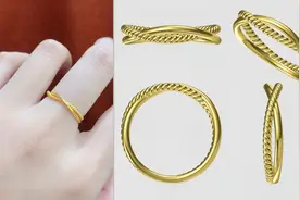 一枚18K黄金戒指，寓意缠缠绵绵一直到永远，你们觉得好看吗？视频封面