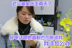 老公离家出走两天了，打电话跟他道歉也不原谅我，我该怎么办视频封面