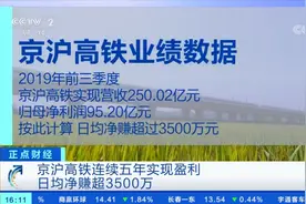 黄金铁路！日均净赚超3500万 京沪高铁连续五年实现盈利视频封面