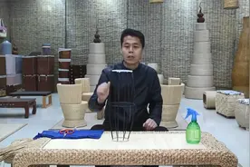 中国非遗|草柳编教学：草编花瓶之1.材料准备