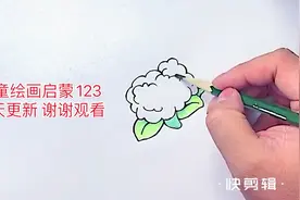 培养小朋友对色彩的认知度 两分钟学会画花菜视频封面