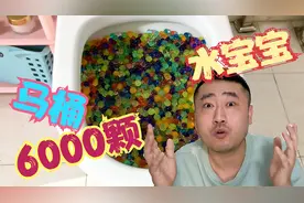 把6000颗水宝宝倒进马桶里，真的能冲掉？没想到结果这么神奇