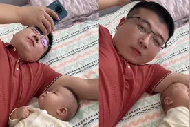 7个月宝宝突然叫出“爸爸”，开口一瞬间拿捏老父亲：以为是幻听