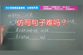 仿写句子难吗？芳芳老师教学仿写技巧，这个方法真好，赶紧收藏视频封面