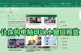 你的电脑浏览器可以小窗口预览吗