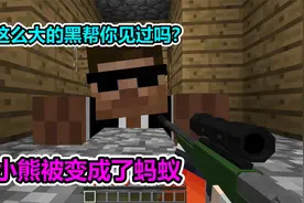 MC我的世界：小熊被人变成了蚂蚁，还遇到这么大的坏蛋视频封面