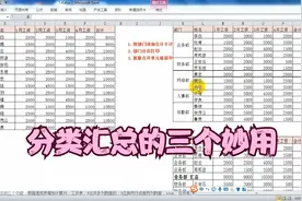 分类汇总的三个妙用，批量合并单元格，按部门分页打印，添加小计