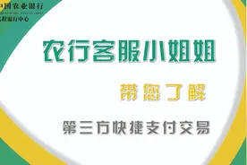 第三方快捷支付平台扣款不用慌，农行小姐姐教你核实确认视频封面