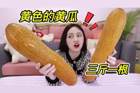 原来黄瓜真是黄色的！3斤一根的“东北老黄瓜”这是要成精吗？