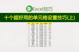 简单实用的Excel单元格格式设置技巧，办公必备，再不会你就OUT了