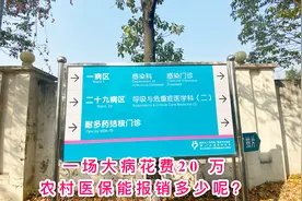 小伙家人生病幸亏有农村医疗合作保险，20万治疗费能报销多少呢？视频封面