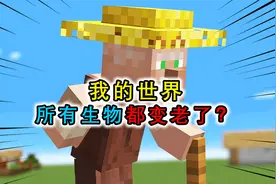 我的世界：生物也会变老？村民已经不交易，但是手里拐杖特别强