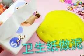 试过用卫生纸自制纸浆泥吗？无硼砂，最后变成越玩越蓬松的起泡胶视频封面