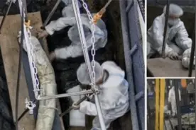 现场直击！三星堆4号坑提取一根100多斤的完整象牙，需两人抬视频封面