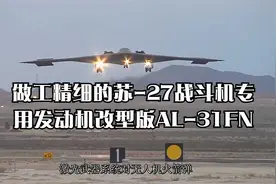 做工精细的苏-27战斗机专用发动机改型版AL-31FN视频封面