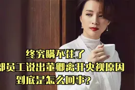终究瞒不住了，内部员工说出董卿离开央视原因，到底是怎么回事？视频封面