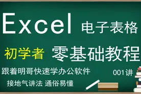 Excel电子表格零基础初学者教程 第1讲 了解软件的基本概况和功能