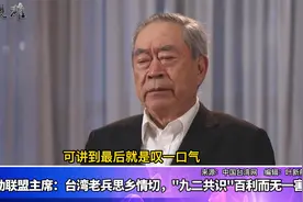 蓝天行动联盟主席：台湾老兵思乡情切，“九二共识”百利而无一害视频封面