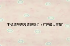 手机清灰声波清理灰尘（打开最大音量）【转载】视频封面