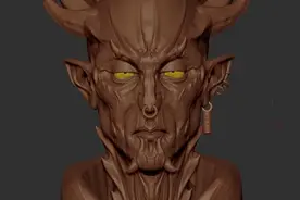 怪物头像雕刻视频封面