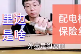 刀形陶瓷保险丝坏了，螺丝全部拆掉看一下，里边到底装的是啥