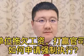 单位拖欠工资，打赢官司后，如何申请强制执行？视频封面
