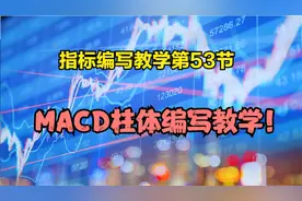 通达信指标编写教学第53节：MACD柱体编写教学！【REF函数运用】