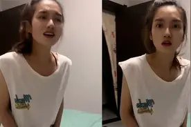 女生得知男友喊前女友宝宝，瞪大眼睛气得直锤腿，男友语气太委屈视频封面