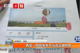 西安一网民发布不当言论被刑拘视频封面