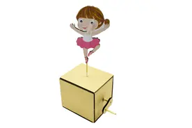 小姑娘最爱手工制作！用纸板就能制作会跳芭蕾舞的小玩具