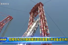巴陵石化己内酰胺搬迁项目最重大件设备成功吊装视频封面