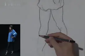 素描入门必看教程：女青年站姿线描速写(一），谁都可以学会视频封面