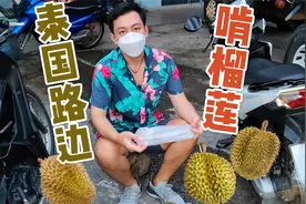 泰国榴莲重度爱好者，70元在泰国路边吃到撑，来泰国实现榴莲自由视频封面