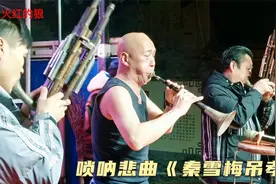 唢呐悲曲《秦雪梅吊孝》，光头吹得撕心裂肺痛哭流涕视频封面