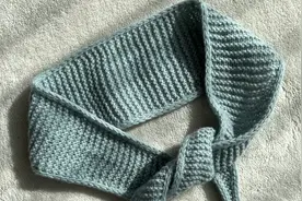 毛儿手作 简单好看的苏菲小围巾教程