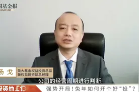 英大基金汤戈：通过万物皆周期的均值回归原理控制估值视频封面