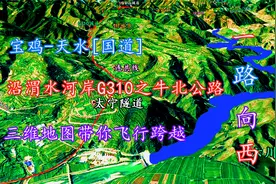 宝鸡-天水[国道],三维地图带你沿连共线G310之牛北公路一路向西！